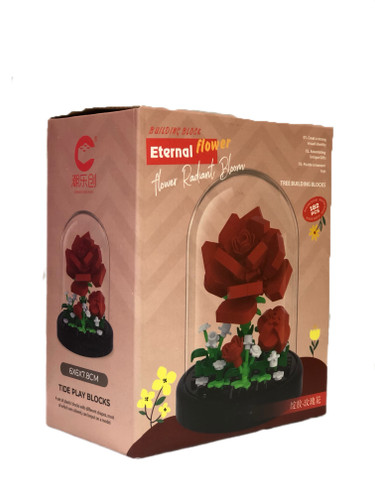 خرید لگو گل شیشه ای مدل رز