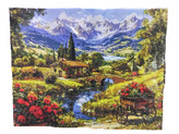خرید نقاشی الماسی بومی سایز ۴۰ در ۵۰ طرح روستا