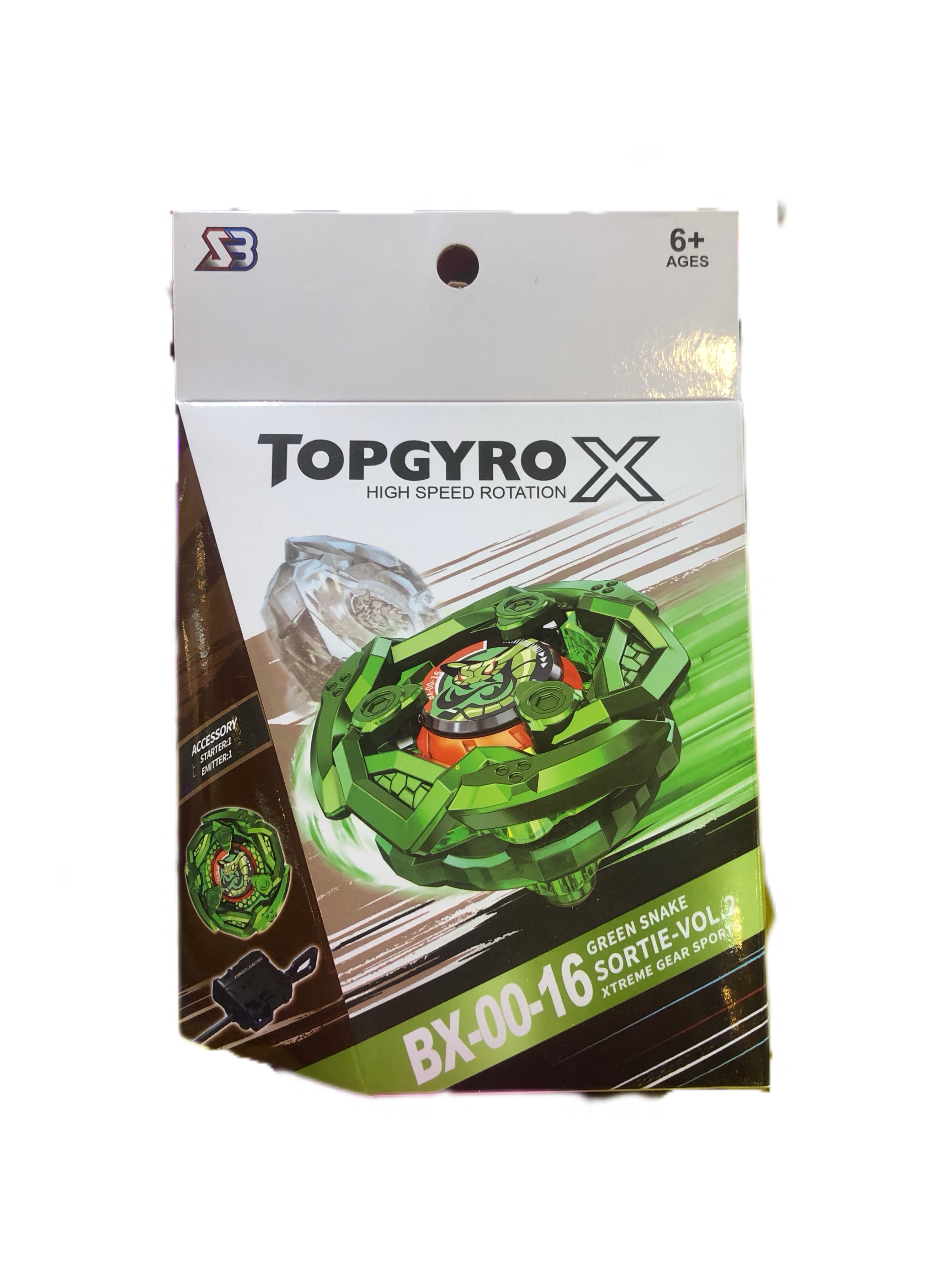 فرفره انفجاری TopGyro X مدل Green snake