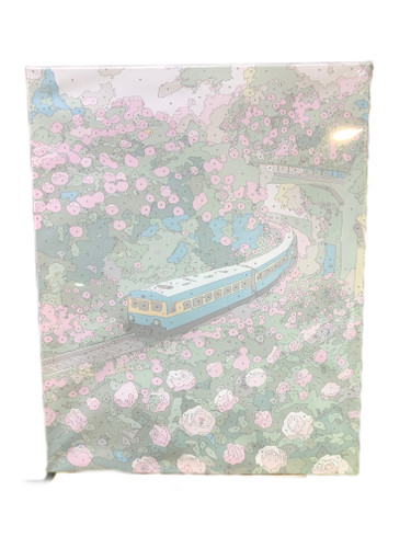 خرید نقاشی شماره دار ۴۰ در ۵۰ بومی طرح قطار و گل