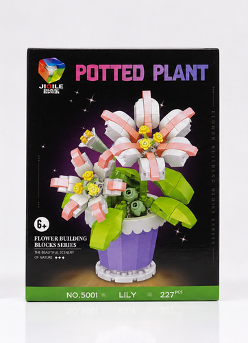 لگو گل گلدان مدل لیلیوم سری Potted plant