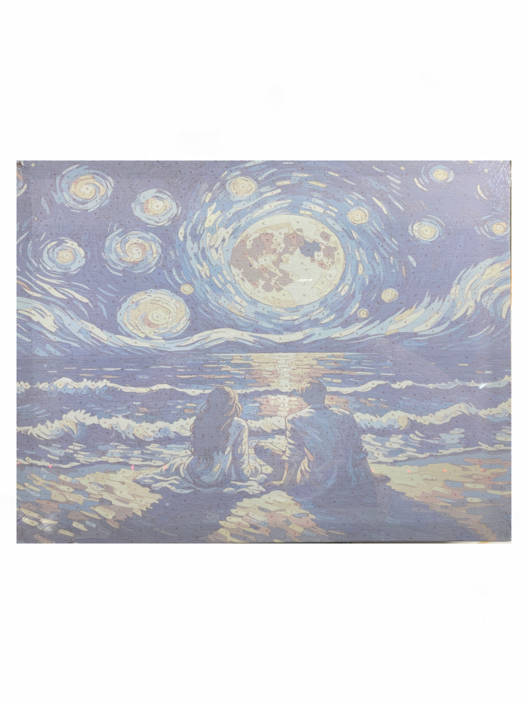 نقاشی شماره دار ۴۰ در ۵۰ بومی طرح زن و مرد ونگوک